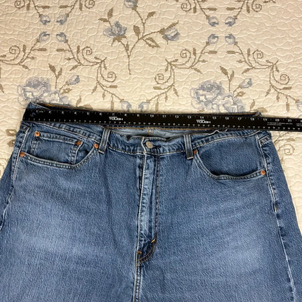 Levi 505 Regular Fit Jeans Mens 40x32 Blue Good Straight Leg Denim